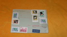 ENVELOPPE ANCIENNE DE 1965../ CACHETS BUDAPEST HONGRIE POUR SKOKIE ILLINOIS USA + TIMBRES X10 - Lettres & Documents