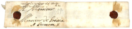 1641 Lettre Sans Texte Avec Fils De SOIE Daté De 1641 Pour BESANCON. TTB. - ....-1700: Vorläufer
