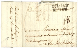 1785 COL. PAR BREST + Achemineur "Cap ROUX NANTES" Sur Lettre De PORT AU PRINCE HAITI. TTB. - Maritieme Post