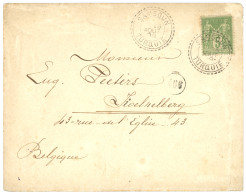 SAMSOUN : 1899 5c SAGE Obl. SAMSOUN TURQUIE Sur Enveloppe (tarif Imprimé) Pour La BELGIQUE. TTB. - 1877-1920: Semi Modern Period
