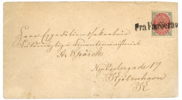 DENMARK - FARÖE ISLANDS : 1883 8 Ore Canc. FRA FAERÖENE On Envelope To DENMARK. RARE. Superb. - Other & Unclassified