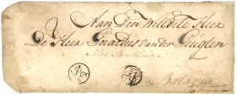 NETHERLANDS INDIES : 1796 Cachet V.O.C 1 Gld + V.O.C 10 St. On Entire Letter (fault) With Full Text From PADANG To BATAV - Nederlands-Indië