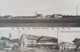 Gruss Aus Willing, Gesamtansicht, Gasthaus Zum Willinger Hof Von M. Mayr, Um 1910 - Bad Aibling