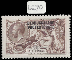 Bechuanaland 1923 2/6 Bradbury Seahorse VF/M With Re-Entries - Autres & Non Classés