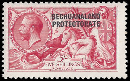 Bechuanaland 1920 5/- Bradbury Seahorse VF/M  - Other & Unclassified