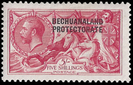 Bechuanaland 1914 5/- Waterlow Seahorse VF/M  - Other & Unclassified