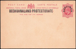 Bechuanaland 1907 KEVII 1d Postcard Specimen - Andere & Zonder Classificatie