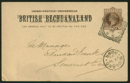 Bechuanaland 1895 Postcard Vryburg To Somerset East - Other & Unclassified