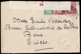 Basutoland 1917 Censored Cover Maseru To Switzerland - Other & Unclassified