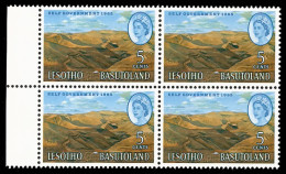 Lesotho 1965 5c New Constitution Watermark Inverted Block - Other & Unclassified