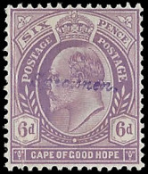 Cape Of Good Hope 1902 KEVII 6d Presentation Specimen, Rare - Cape Of Good Hope (1853-1904)