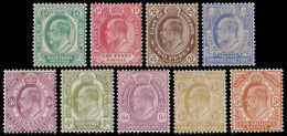 Cape Of Good Hope 1902 KEVII ½d - 5/- Full Set VF/M  - Cape Of Good Hope (1853-1904)