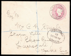 Cape Of Good Hope 1902 1d Stationery Out Of Course Ex Mafeking - Cape Of Good Hope (1853-1904)