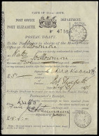 Cape Of Good Hope 1891 Post Office Postal Draft Receipt - Kaap De Goede Hoop (1853-1904)