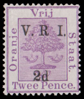 Orange Free State 1900 VRI SG103 2d No Stop After "R", Scarce - État Libre D'Orange (1868-1909)