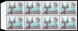 Rhodesia 1966 3d Kudu Missing Branches Block, Upward Shift - Autres & Non Classés