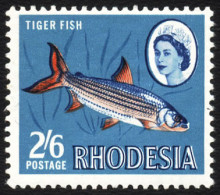 Rhodesia 1966 2/6 Tigerfish With Rhodesia Doubled VF/UM - Andere & Zonder Classificatie