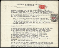 South Africa Revenues 1947 Penalty Stamp On Document, Rare - Non Classés