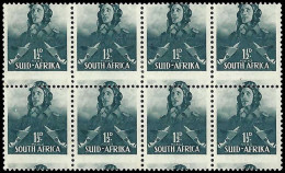 South Africa 1942 Large Wars 1Â½d Airman Misperforated Block - Non Classificati