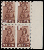 South Africa 1942 Bantam 1Â½d Marginal Slogans Not Printed Block - Ohne Zuordnung