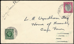 SOUTH AFRICA 1936 SCHLESINGER AIR RACE VICTOR SMITH SIGNED COVER - Poste Aérienne