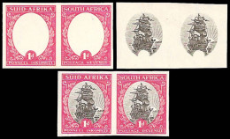 South Africa 1933 1d PO Museum "Proofs" Rare Trio All Stages - Zonder Classificatie