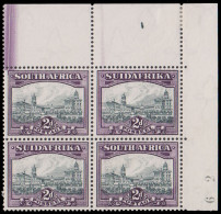 South Africa 1933 2d Block With Doctor Blade Flaws - Zonder Classificatie