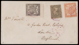 Transvaal 1884 K(aapsche) Goudvelden Bourne Celliers Combination - Transvaal (1870-1909)