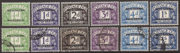 Southern Rhodesia Postage Due 1951 UM & U Sets - Autres & Non Classés