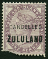 Zululand 1888 1d De La Rue GB14 Specimen, Rare - Zululand (1888-1902)