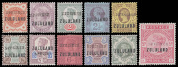 Zululand 1888 Â½d - 5/- Full Set GB9 Somerset House Specimens - Zululand (1888-1902)