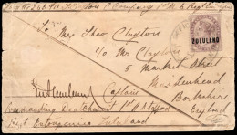 Zululand 1888 Soldier's Letter At 1d Concessionary Rate, Rare - Zululand (1888-1902)