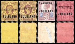 Zululand 1888 3d, 5d & 6d GB9 Somerset House Specimens - Zululand (1888-1902)