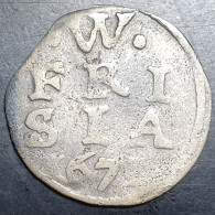 Provincial Dutch Netherlands West Friesland Frisiae 2 Stuiver 167X Silver - Monete Provinciali