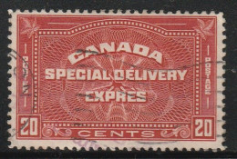 CANADA - Timbres Exprès N°5 Obl (1932) 20c Rouge-brun - Eilbriefmarken