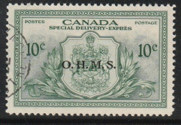 CANADA - Timbres De Service N°15 Obl (1950-51) Timbres Par Exprès - O.H.M.S - Overprinted