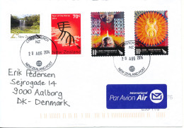 New Zealand Cover Sent Air Mail To Denmark Christchurch 20-8-2014 Very Nice Cover - Briefe U. Dokumente