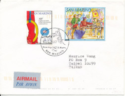 San Marino Good Franked Cover Sent To Taiwan 12-4-2007 - Lettres & Documents