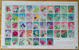 Japan 2006-2010, Flowers, MNH Sheetlet - Neufs