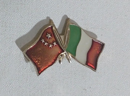 24702 SPILLA PINS Smaltata - Bandiera Italia Cina - 1,5 Cm - Andere & Zonder Classificatie