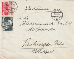 Pologne Lettre Lodz Pour L'Allemagne 1937 - Lettres & Documents