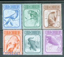 1981 Animal,birds,parakeet,Agouti,solenodon,crocodile,manate,Cuba,2606,MNH - Parrots