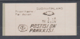 Finnland 1991 Dassault-ATM 1.Ausgabe Turku, POSTISI ON PANKKISI, Mi.-Nr. 10.2 Z6 - Automatenmarken [ATM]