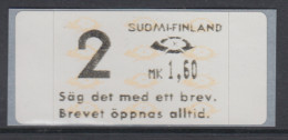 Finnland 1993 Dassault-ATM Ausgabe "Säg Det Med Ett Brev" , Mi.-Nr. 12.7 Z2 - Automaatzegels [ATM]