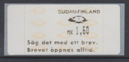 Finnland 1993 Dassault-ATM Ausgabe "Säg Det Med Ett Brev" , Mi.-Nr. 12.7 Z1 - Automaatzegels [ATM]