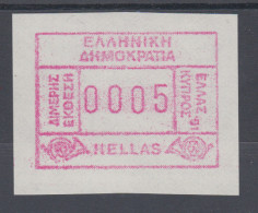 Griechenland: Frama-ATM Sonderausgabe HELLAS-KYPROS`91 Z-Papier, Mi.-Nr.10 Z ** - Timbres De Distributeurs [ATM]