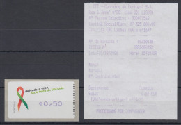 Portugal 2006 ATM AIDS-Bekämpfung Amiel Mi.-Nr. 56.2  Wert 0,50 + ET-AQ - Timbres De Distributeurs [ATM]