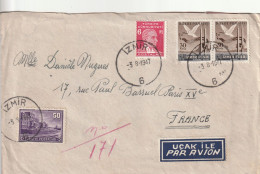 TURQUIE - LETTRE D'IZMIR  Le 03/08/1947 Pour Paris - Lettres & Documents