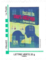 Cinema / Movies - Festival Du Film De Court-Métrage De Clermont-Ferrand, Timbre Personnalisé 2019 (**) - Ungebraucht