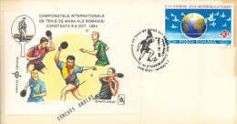 ROMANIA - 1994, FDC OF INTERNATIONAL TENNIS TABLE CHAMPIONSHIP, MASA ROMANIA. - Lettres & Documents